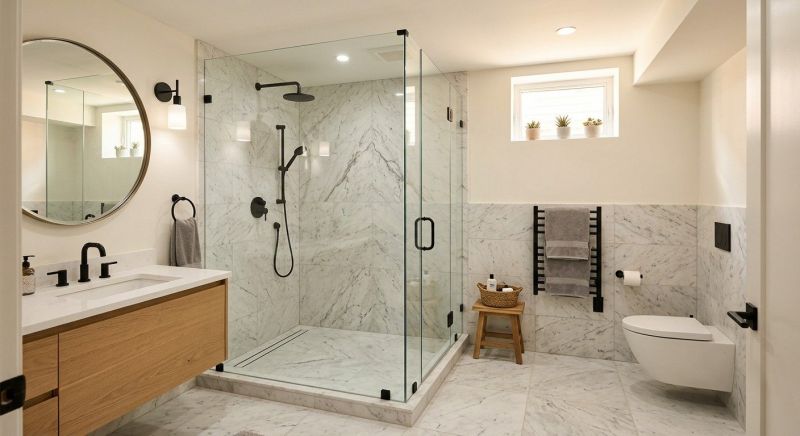 Basement Bathroom Remodeling in Brown County, IN